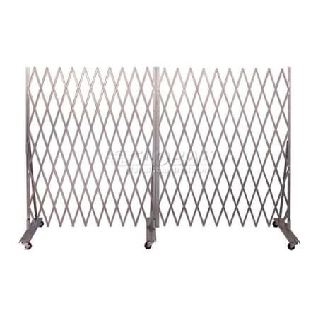Illinois Engineered Products. Folding Security Gate 6'Hx12'W In-Use XL1265